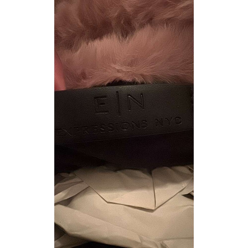 Expressions NYC Mauve Pink Faux Fur Top Handle Mini Bag NWT - Picture 3 of 5